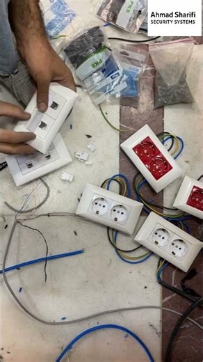 I organize and align power sockets, UPS , network ports, and telephone lines on a trunking system