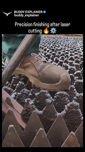 BUDDY EXPLAINER on Instagram: "Precision Cleaning After Laser Cutting 🔥⚙️ This video highlights the critical cleanup stage after laser cutting serrated metal profiles—an essential step for accuracy, performance, and durability in modern manufacturing. Laser cutting leaves behind fine residues along sharp, complex edges, and removing them properly is key to avoiding defects later in production. 🎥 Video by mr_ltd_ua 📌 What you’ll see in this process: • Skilled technicians using specialized tool