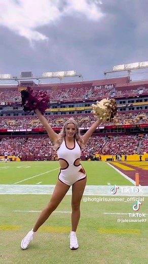 Exciting NFL Cheerleaders at Commanders Game
