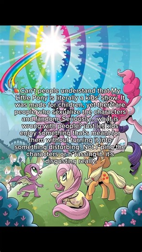 real facts btw #mlp #mlps #mylittlepony #disturbing #kidshow