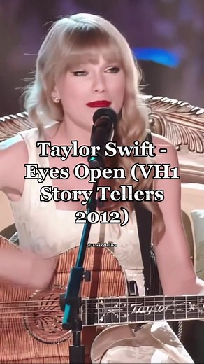 Taylor Swift Performs 'Eyes Open' Live on VH1 Story Tellers in 2012