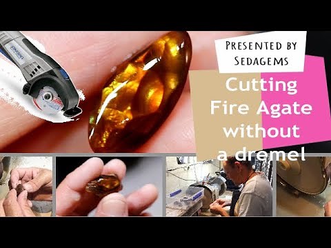 Cutting Fire Agate without a dremel | Gemstone Cutting