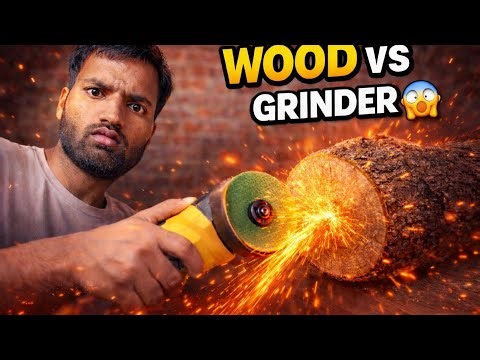 Grinder Vs Wood| खतरनाक Experiment | #experiment #anglegrinder #shocking #desiexperiment #viralvideo