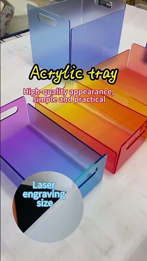 Do you like high-quality acrylic colored trays?