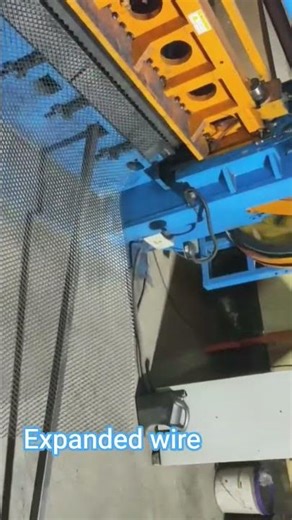 Expanded metal is made by cutting and stretching a solid metal sheet into a diamond pattern.