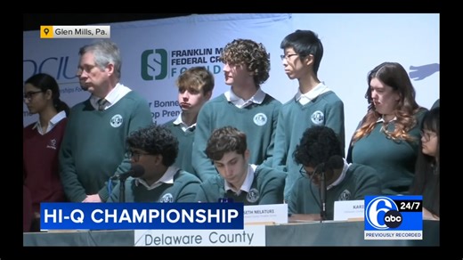 2.1K views · 78 reactions | DC's Hi-Q team won the Delco Hi-Q Championship and was featured on @6abcactionnews! We look forward to cheering our Knights on at the National Championship on April 30! | Delaware County Christian School | Facebook