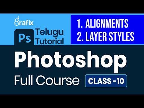 Photoshop 2026 for Beginners Class-10 in Telugu by Vamsi Dande