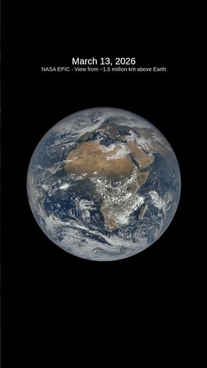 Earth from Space - March 13, 2026 | NASA EPIC