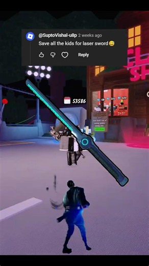 HELP ALL KIDS using LASER SWORD ⚔️👽 | 99 Nights in the Forest Challenge #roblox #99nightintheforest