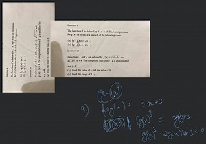 Question. 9The function f is defined by f:x→x3. Find an expres... | Filo