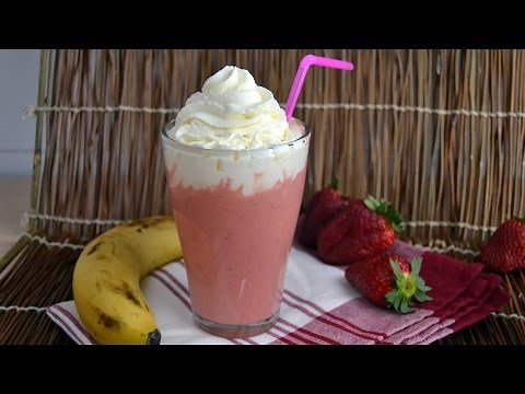 Strawberry-Banana Yogurt Smoothie - How to Make a Strawberry Banana Smoothie