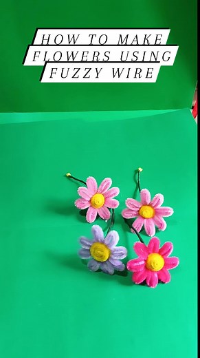 4.7K views · 35 reactions | How to make flowers using fuzzy wire. #fyiシ゚viralシ #reelsfbシ #catherineardiente #How #crafting #handmade #fuzzywireflower #tutorial | Catherine Ardiente | Facebook