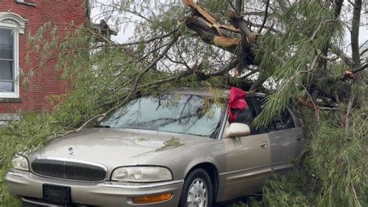 Tornado-warned storm wreaks havoc in western Ohio