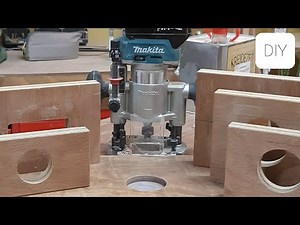 【トリマー（ルーター）と型枠を使った加工方法！】How to Use a Router with Templates!