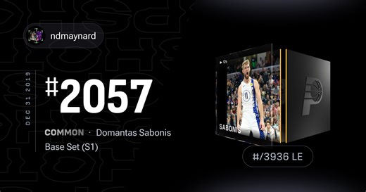 Domantas Sabonis crowns defender with transition slam - Owned by ndmaynard | NBA Top Shot