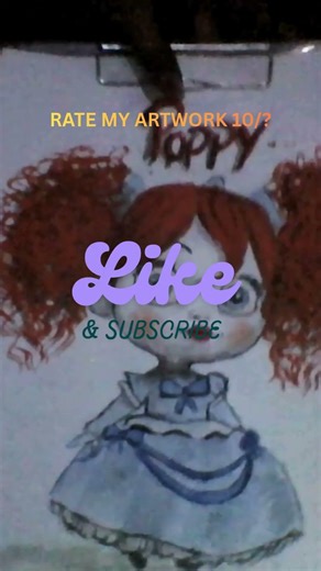 Poppy Playtime Poppy Drawing 😈🎨 | Scary & Aesthetic Art 💥#PoppyPlaytime #art#trend#poppy#fypシ゚viral