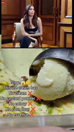 janvi kapoor's favourite Healthy Ice Cream recipe😲🤫no cream, no custard powder, no essence, no color