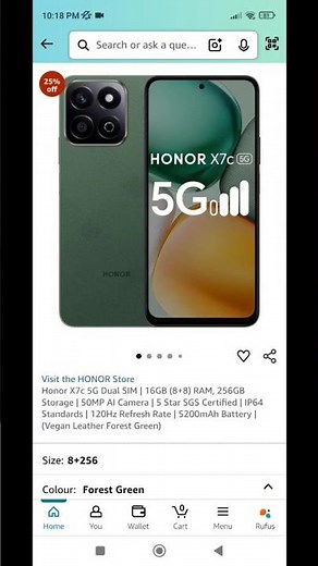 Honor X7c 5G 14999