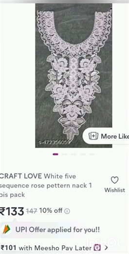 #meesho dreess neck patterns review