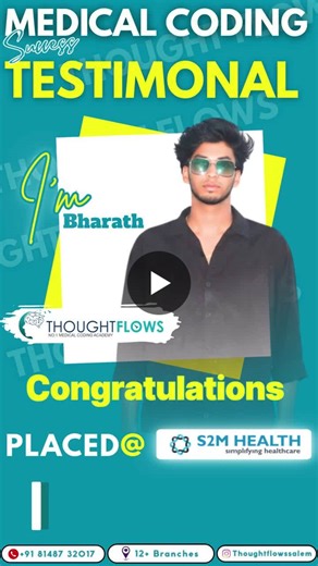 #thoughtflows #medicalcodingacademy #jobplacement #cpc #salem | kannan thoughtflows
