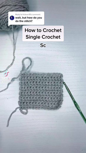 Reply to @ficlover18 this is the first of the beginner stitches! #singlecrochet #crochet #crochetforbeginners #crochetstitchtutorial #AVrboForTogether #SoFiBreakUpChallenge #AlaskaAirCAREoke