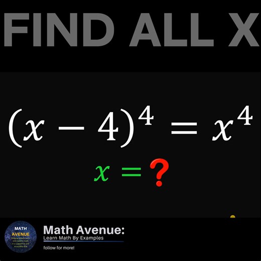88K views · 489 reactions | FIND ALL X #maths | Math Avenue : Learn Math By Examples | Facebook
