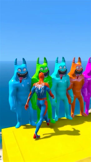 GTA V FERAL BANBAN VS ALIEN RAGDOLL FAILS#shorts