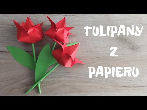 Kwiaty z papieru/Jak zrobić tulipany z papieru/origami/ How to make paper tulips /Dzień mamy/