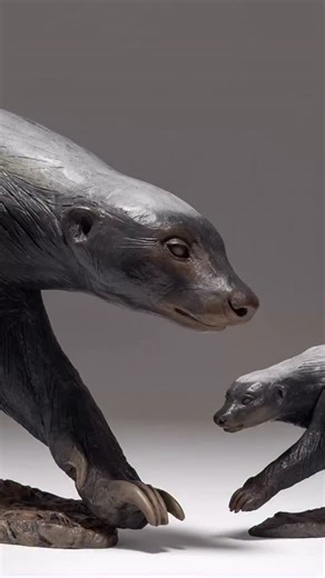 3.2K views · 392 reactions | Bronze honey badger sculptures. Another enjoyable sculpt this year; a miniature honey badger which echoes the determined pose of the larger sculpture. Both are available now in a limited edition. #honeybadger #safari #animalsculpture #wildlifelovers #nickmackman | Nick Mackman Animal Sculpture | Facebook