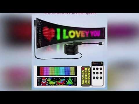 A must-have product! LED Matrix Pixel Panel, Scrolling Bright Advertising LED Signs, Flexible USB
