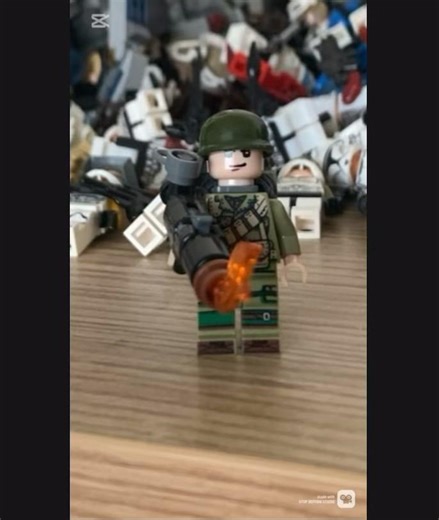 Custom Lego flamethrower