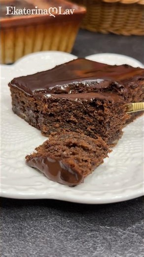Влажный БРАУНИ с бананом! Шоколадный пирог! Brownie with banana! Простой рецепт!