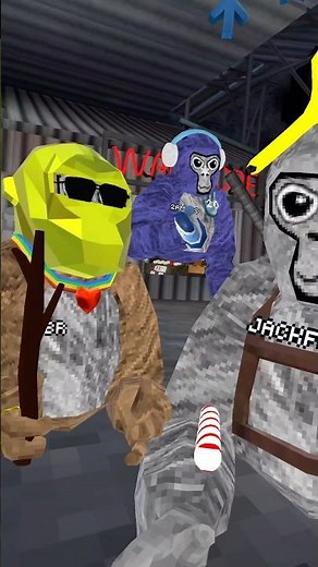 I found a forest guide with the stick in gorilla tag #gorillatag #vr #gtagstick #gtag #gtagvr