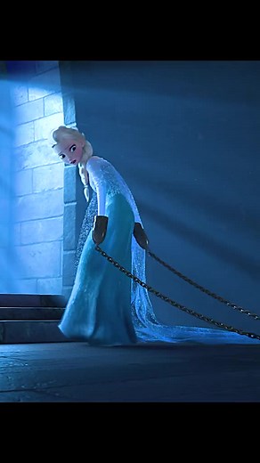 Elsa Captured: Trapped Frozen in Jail with Handcuffs and Chains