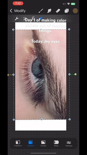 Day one of making color palettes out of random things | Today: my eyes