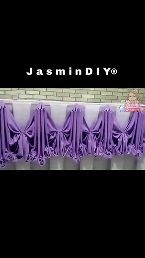 163K views · 2.9K reactions | Butterfly with Accordion Pleats Table Skirting Design Ideas | Jasmin Diy | Facebook