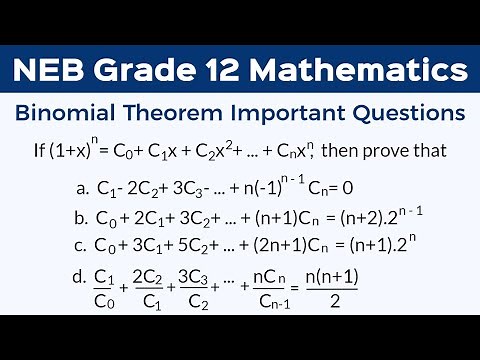 Binomial Theorem | Properties of Binomial Coefficient | NEB Class 12 Basic Maths | Sajha Notes