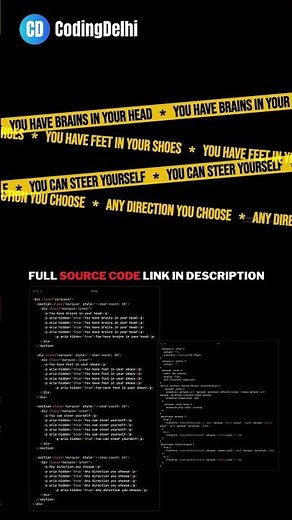 Marquee Text Animation JS