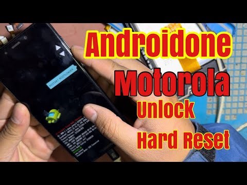 Androidone hard rest Frp bypass || Motorola Hard Reset