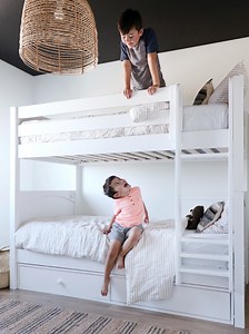 3K views | Blink and it’s built! ️✨.Experience the magic of Maxtrix! Designed to grow with your child, our furniture transforms any room into a dream space. Crafted from solid hardwood, and built to last, we want our customers to have the option to create almost any bed configuration imaginable. Ready to get started? Click the link in our bio!#mymaxtrix #bunkbed #kidsroominspo #solidwoodfurniture #furnitureassembly #stopmotion | Maxtrix Kids Furniture | Facebook