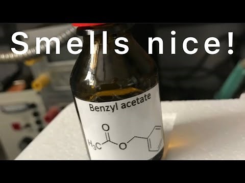 Making benzyl acetate (smells like cress/jasmin)