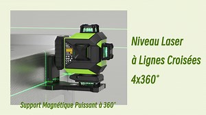 Une luminosité et une précision incroyable 🧰 Niveau laser Huepar 704CG avec support magnétique intégré. ✅ Niveau laser 4x360 auto-nivelant ✅ Batterie Li-ion rechargeable 6600 mAh et port de charge de type C. ✅ Luminosité ajustable : 3 niveaux de réglage de la luminosité. ✅ Idéal pour vos travaux de rénovation, placo, carrelage, installer des photos, des portes, des fenêtres ou des menuiseries de meubles, accrocher du papier peint, etc. ✅ Facile à utiliser Je le veux 👉https://bit.ly/4jE7G7d | H