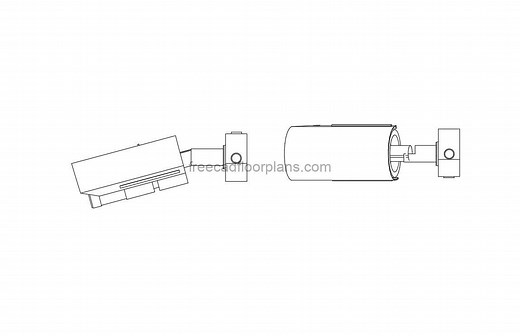CCTV Bullet Camera - Free CAD Drawings