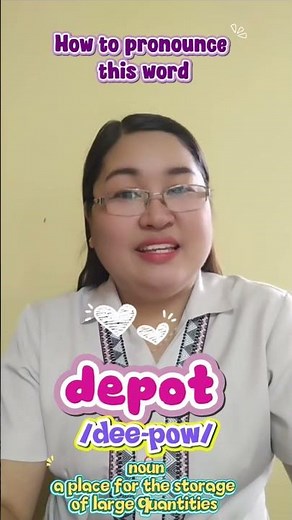 How to pronounce depot #pronunciation #reading #education