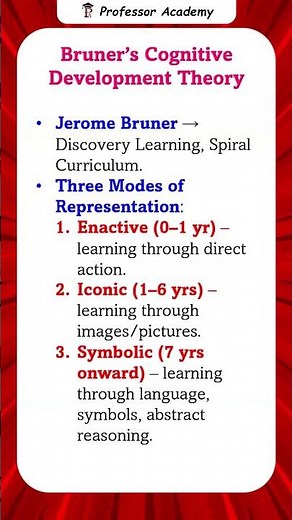 PG TRB New Syllabus | Day 38 | 1 Day; 2 Concepts series | Bruner’s Theory in 60 seconds