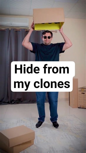 Hide from clones in box video #cloneeffect #video