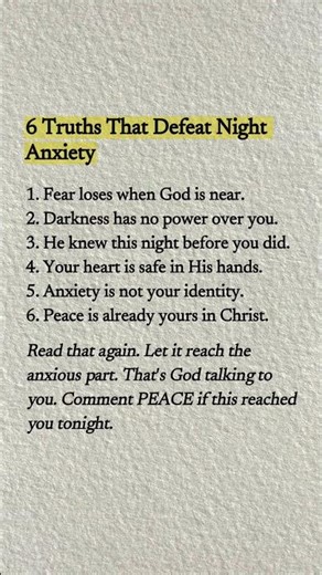 Night Anxiety Is A Lie — Here's What God Says Is True 🌙