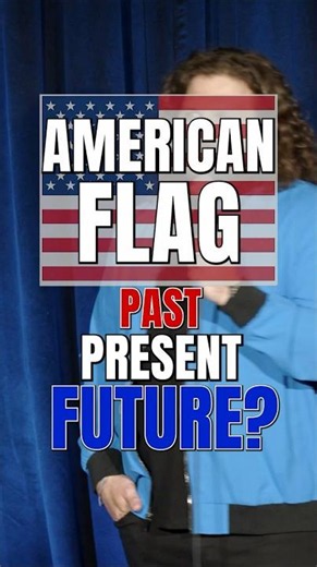 Darwin would love this joke because EVOLUTION. #standup #comedy #usa #americanflag #silly