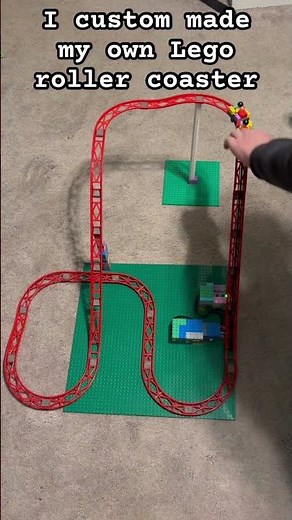 I custom made my own Lego roller coaster ￼