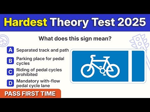 HARDEST Theory Test 2025 UK | DVSA Style Practice Questions to Pass First Time